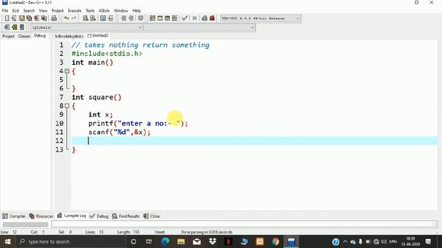 function In C Part 3 | program to find Square of any No Using Function смотреть онлайн