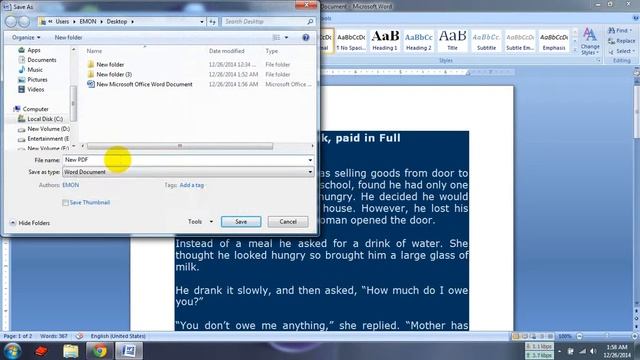 How To Make PDF file with Microsoft Office Word 2007 смотреть онлайн