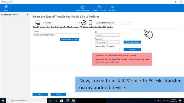 Transfer files between your Android device and a Windows PC using Wi-Fi or mobile network смотреть онлайн