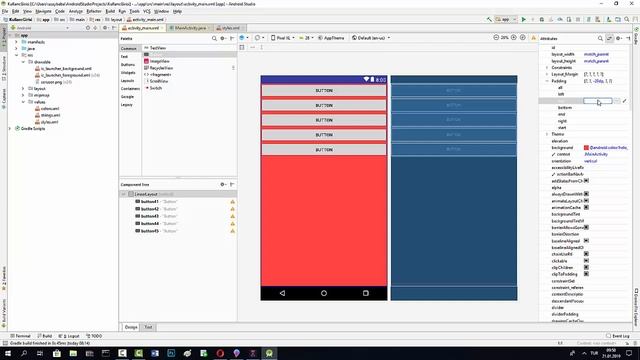 Android LİNEAR LAYOUT PADDİNG ÖZELLİĞİ KULLANIMI ANDROID STUDIO PROGRAMLAMA EĞİTİM SERİSİ смотреть онлайн