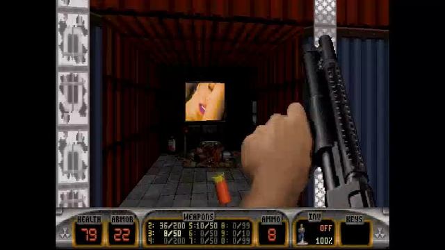 Duke Nukem 3D gameplay on Dosbox for Windows 10 смотреть онлайн
