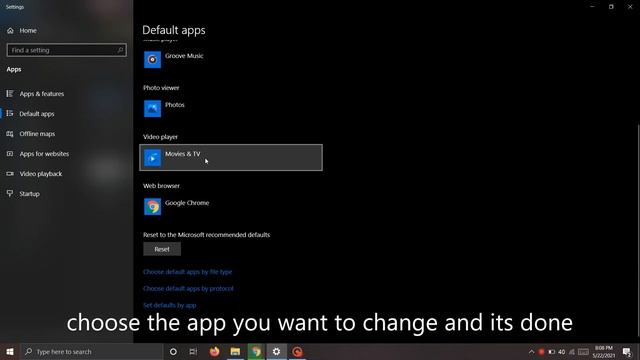 change the default apps in windows смотреть онлайн