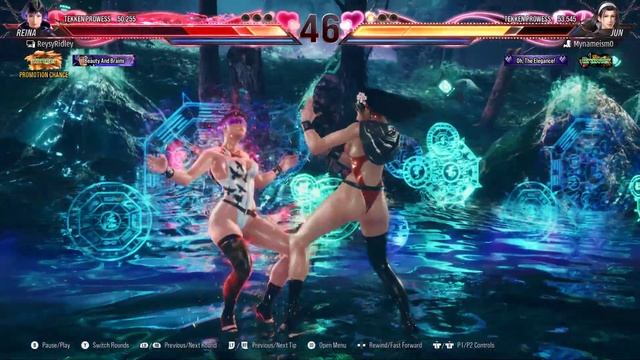 Tekken 8 - Kinky Reina Mishima Vs Jun Kazama Ranked Gameplay(1080p)