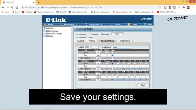 Dlink-DAP 2360|| Vlan On Dlink Access Point ||Vlan On Dlink ||Dlink Vlan ||MSSID And Vlan Definatio