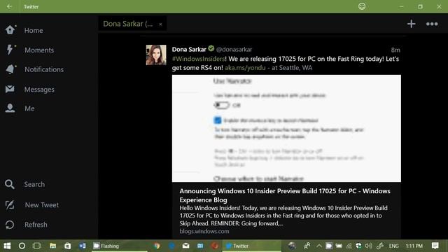 Windows 10 Insider preview build 17025 RS4 Released Fast Ring Skip Ahead October 25th 2017 смотреть онлайн