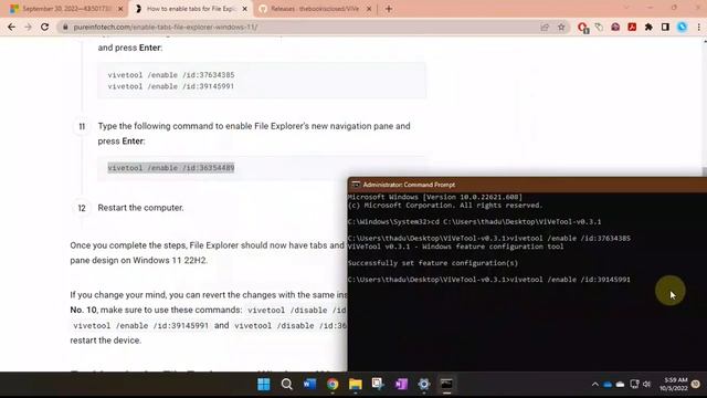 Files Explorer tabs - Windows 11 смотреть онлайн