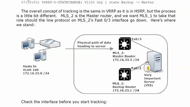 63 MLS 12 VRRP Fundamentals & Object Tracking MULTILAYER SWITCHING & REDUNDANCY PROTOCOLS CISCO CNN смотреть онлайн