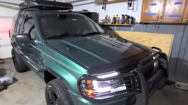 Jeep Grand Cherokee Limited Everglade Green Pearl 1999 смотреть онлайн