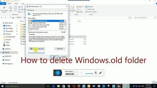 How to delete windows.old folder in Windows 10 easily смотреть онлайн