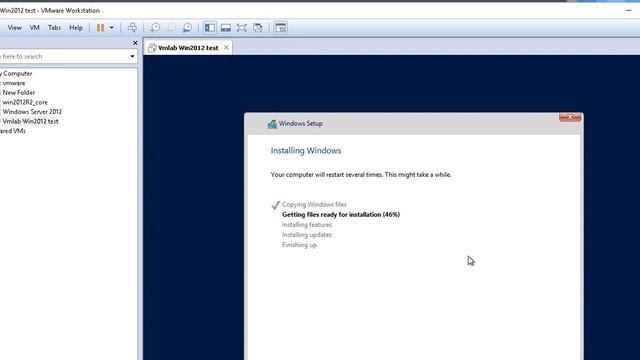 Windows 2012 installtion on Vm in 5min смотреть онлайн