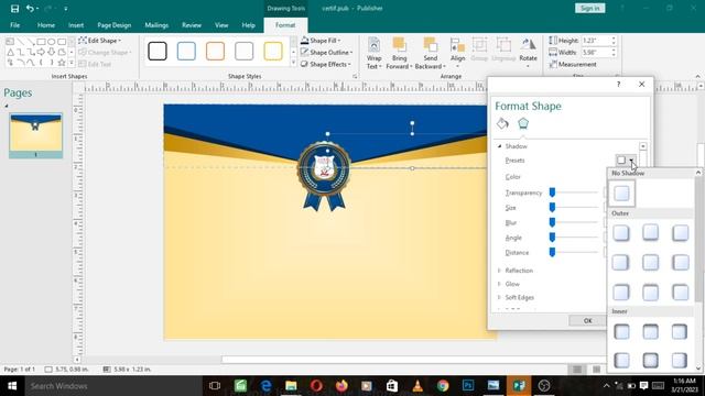 Microsoft Publisher certificate design | How to create stunning certificate in Ms Publisher смотреть онлайн