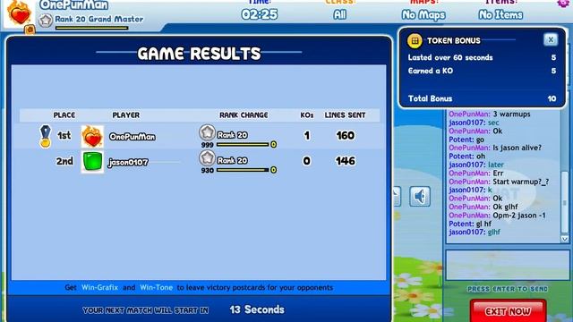 Tetris Tournament Online 5 - OnePunMan vs jason0107 смотреть онлайн