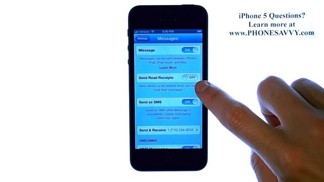 Apple iPhone 5 - iOS 6 - How do I Enable Read Receipts For Text Messages смотреть онлайн