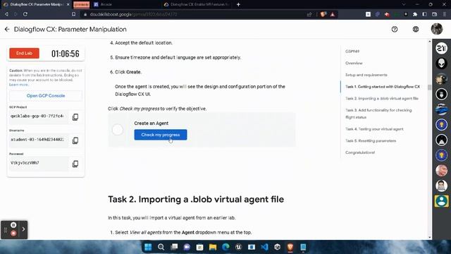 Dialogflow CX: Parameter Manipulation Lab Solution || GSP949 || Free Google Arcade Swags смотреть онлайн