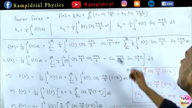 Fourier Integral Theorem || Fourier Transformation || FT Introduction and theorems смотреть онлайн