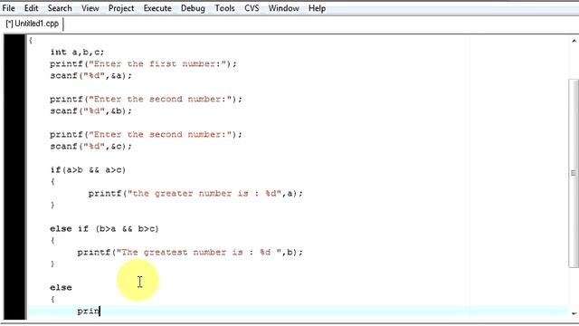 C program to find greatest of 2 and 3 numbers смотреть онлайн