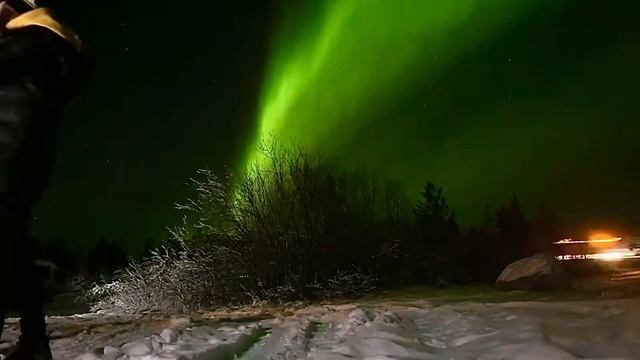 Сегодня наступает - полярная ночь! продлится события спешим выложить видео таймлапс Северного сияни смотреть онлайн