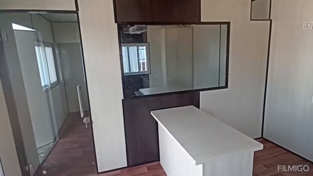 008-PORTABLE OFFICE CABIN(22'X10')#WORKING AREA (12'X12')+MANAGER ROOM(10'X12')#GLASS DOOR#UPVC смотреть онлайн