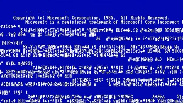 Windows 1.0 BSOD смотреть онлайн