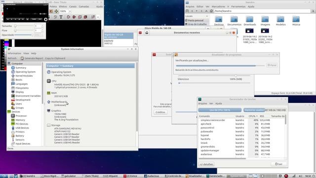 Lubuntu 18.04 no meu Atom com 2GB de RAM смотреть онлайн