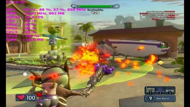Plants vs Zombies Garden Warfare on i3 2100 & HD6850 смотреть онлайн