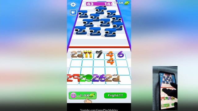 Merge Number Run - Gameplay Walkthrough - Levels 136-150 |Update ver 1.4.2| смотреть онлайн