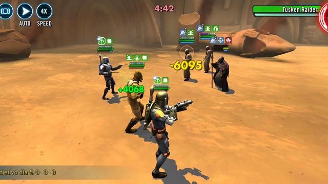 BH vs Tuskens omicron 3v3 (SWGOH GA) Bossk vs Tusken GAC смотреть онлайн
