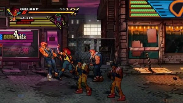 Street Of Rage 4- Playing As Cherry Hunter(with soundtrack of the street of rage 1)