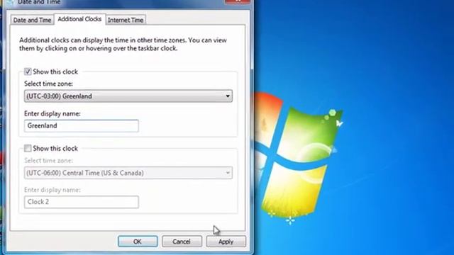 Windows 7 - Adding Clocks смотреть онлайн