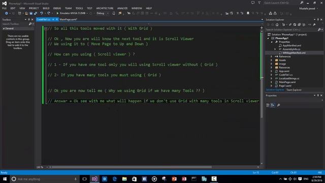 Developing Windows phone / Grid and Scroll Viewer смотреть онлайн