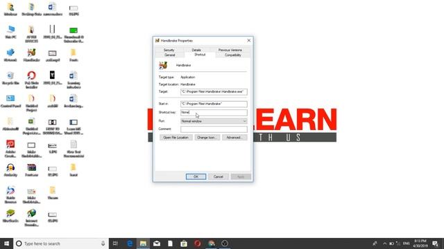 How to set own shortcut key for any application in Urdu Hindi By Howtolearn Tutorial Video смотреть онлайн