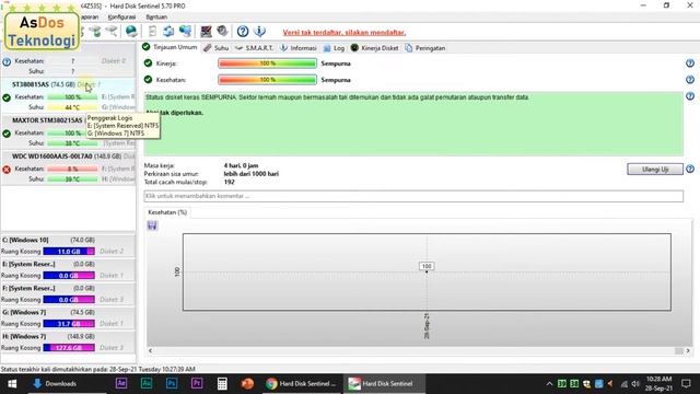Ilmu baru. Cara mengetahui detail sebuah Harddisk dengan aplikasi. #10 смотреть онлайн