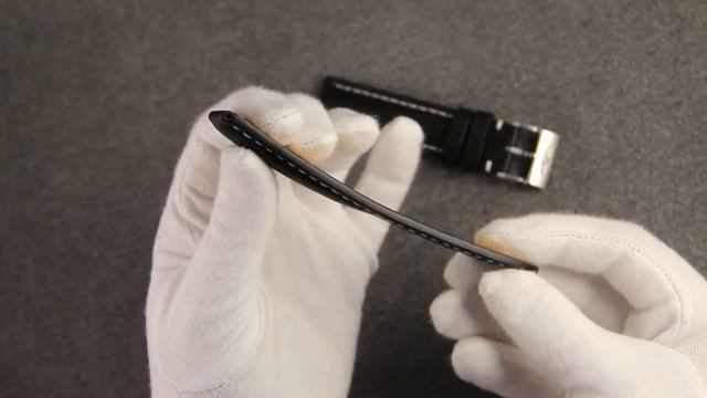 Custom-made bund watch strap of calf leather for Breitling watch. смотреть онлайн