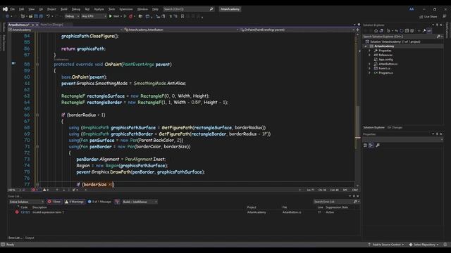 C# Create Modern Round Corners Button in Windows Form, in C#, WinForms смотреть онлайн