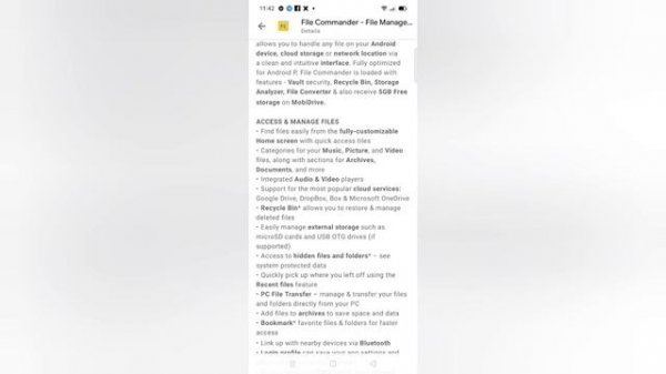 Android App to Manage files | File Commander - File Manager & Free Cloud