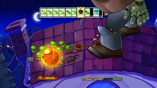 Plants Vs. Zombies Xbox 360 - Dr. Zomboss's Revenge single lane challenge смотреть онлайн