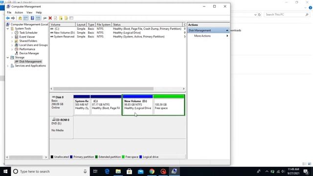 How to Creat Hard Disk Partition on Windows 10 / How Delete and Merge hard disk on Windows 10 смотреть онлайн