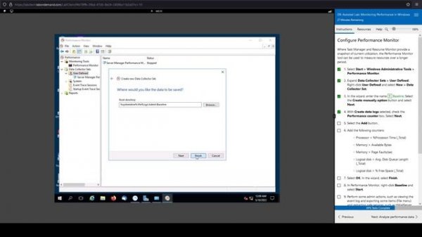 Monitoring Performance in Windows