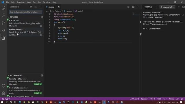 Here Is how to take input in vscode c++ смотреть онлайн