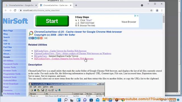 Free Web Cache Viewer for Chrome, Firefox & Edge browsers on Windows 11 смотреть онлайн