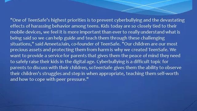 TeenSafe's iPhone & Android Monitoring Software Helps to Prevent Cyberbullying смотреть онлайн