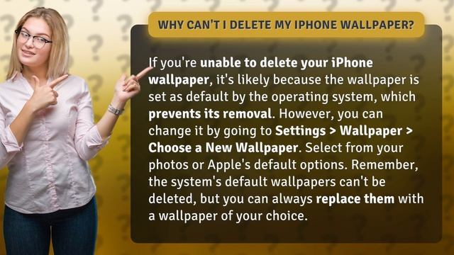 Why can't I delete my iPhone wallpaper? смотреть онлайн