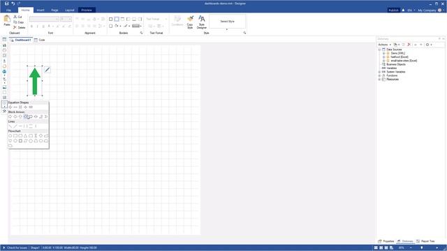 Winforms Dashboards: Creating Dashboard with Shape [Shot on v2018] смотреть онлайн