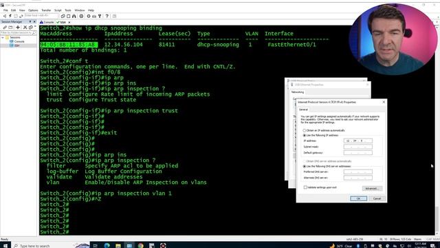 How to block manually configured IP address | Dynamic ARP Inspection | 2023 смотреть онлайн