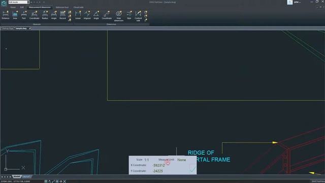 How to measure the coordinates in your drawings with DWG FastView? смотреть онлайн