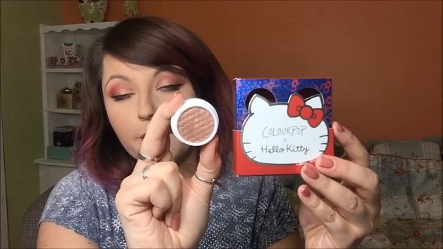 HELLO KITTY COLOURPOP REVIEW and SWATCHES! смотреть онлайн