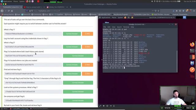 TryHackMe Linux Challenges walkthrough/write-up tasks 1-2 & Flags 1-10 - Video in 2021. WATCH NOW!! смотреть онлайн
