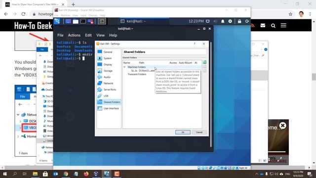 Shared folders between Kali VM and Windows 10 host within VirtualBox смотреть онлайн