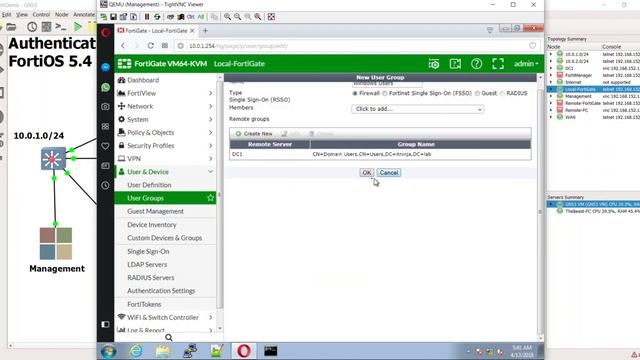 4 Creating User Groups using LDAP and Applying them to Firewall Policies смотреть онлайн