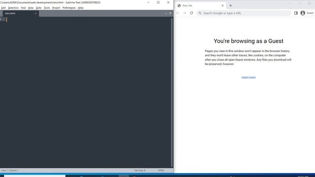 Intro to html How to download and install sublime text editors смотреть онлайн